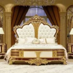 Luxury Royal Carved King Bed Set