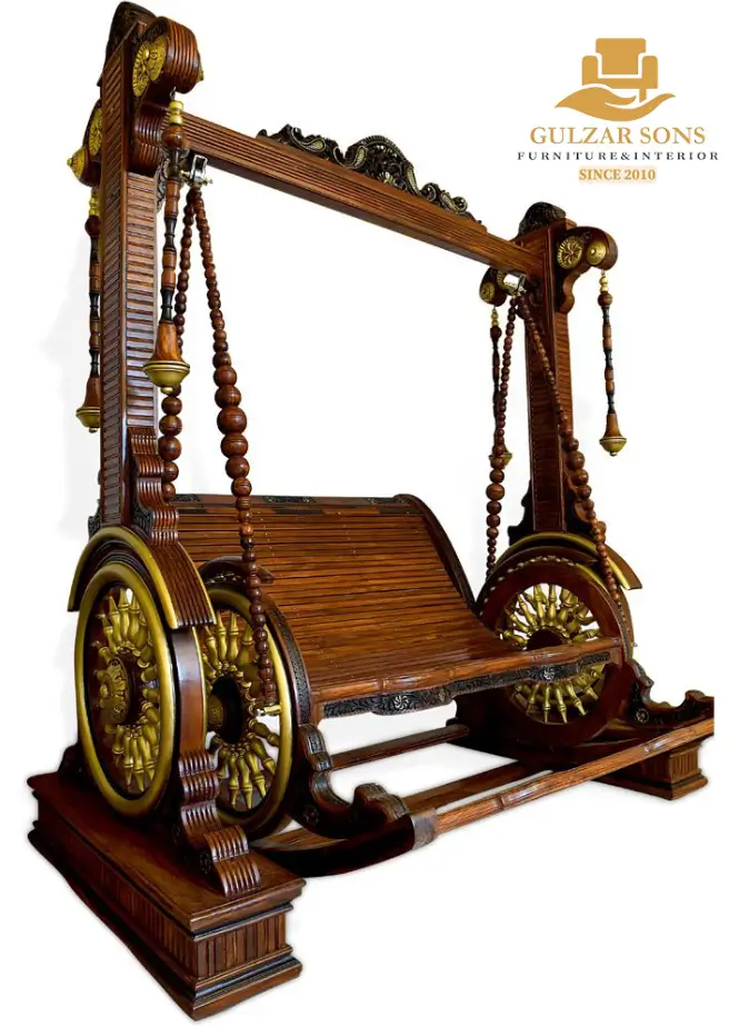 luxury-chinioti-hand-carved-wooden-swing-jhula-code-13025
