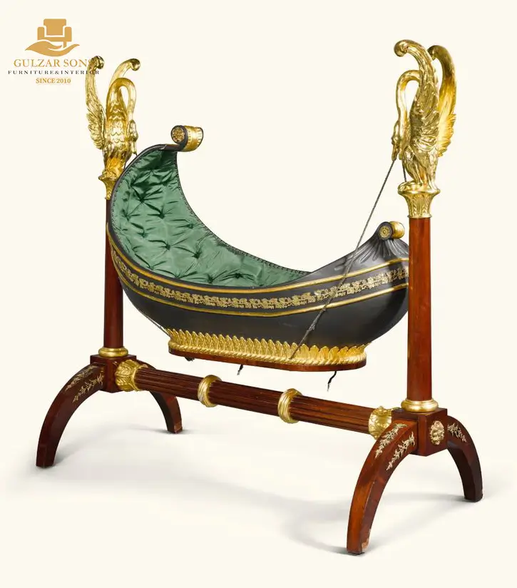luxury-handmade-empire-style-jhula-baby-cradle-code-n00030