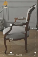 Regal Louis XV Style Armchair - Image 4