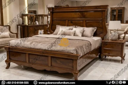 Solid Wood King Bed