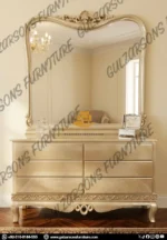 Modern Luxury Carved Panel Bed - Image 4