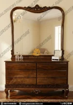 Modern Luxury Carved Panel Bed - Image 2