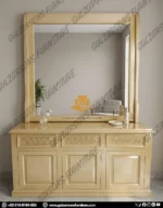 Royal Hand-Carved Dark Sheesham Bed - Image 3