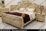 Royal Hand-Carved Luxury Wedding Bed - Image 4
