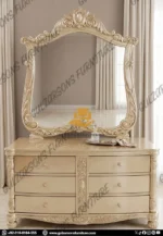 Royal Hand-Carved Luxury Wedding Bed - Image 2