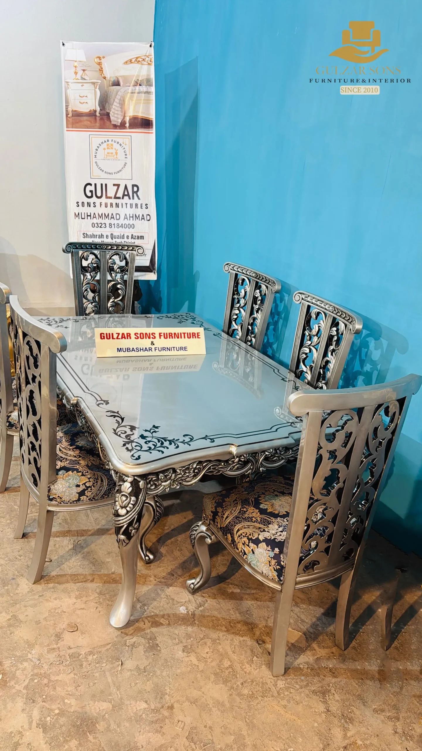 ab53340f-db30-45fd-9f64-1ed8de6f5a5d Royal Carved Dining Chair - Image 1