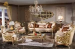 Imperial Luxury Carved Sofa Set - Image 3