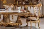 Regal Gold & Ivory Dining Chair - Image 6