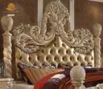 Royal Carved Tufted Bed Set - Image 4