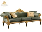 Classical Sage Carved Sofa - Image 5
