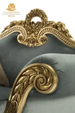 Classical Sage Carved Sofa - Image 2