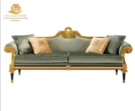 Classical Sage Carved Sofa - Image 4