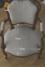 Regal Louis XV Style Armchair - Image 7
