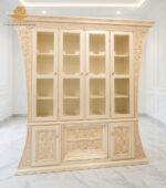 Best Chinioti Hand-Carved Luxury Black & Gold Armoire