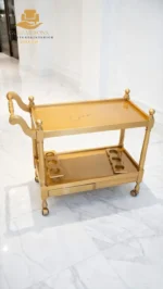 Wood Serving Trolley - Image 3