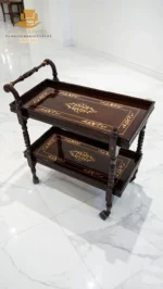 Wood Serving Trolley