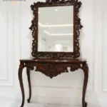 Full Gilded Neo-Classical Console & Mirror Set