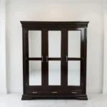 Best Chinioti Hand-Carved Luxury Classic Dark Wood Display Cabinet
