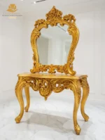 This Luxurious French Rococo Gilded Console Table - Image 2