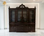 Top Quality Chinioti Furniture Grand Rococo Gilded Showcase