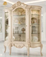 Top Quality Chinioti Furniture Grand Rococo Gilded Showcase - Image 3