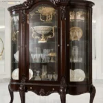 Top Quality Chinioti Furniture Grand Rococo Gilded Showcase