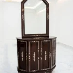 French-Style Rose-Carved White & Gold Console