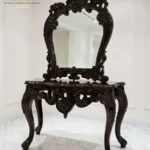 This Luxurious French Rococo Gilded Console Table