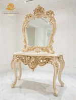 This Luxurious French Rococo Gilded Console Table - Image 3