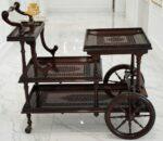 Wood Serving Trolley