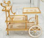 Wood Serving Trolley - Image 2