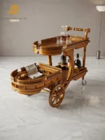 Wooden Tea Trolly - Image 2