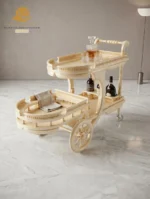 Wooden Tea Trolly - Image 3