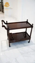 Wood Serving Trolley