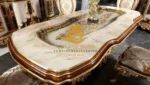 Royal Gold Carved Dining Chair - Image 3