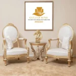 Luxury Gold Leaf Accent Chairs