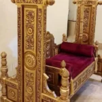 Hand Carved Wooden Swing