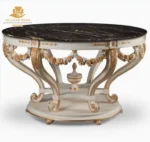 Carved Wooden Lobby Table