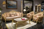 Majestic Carved Sofa Set - Image 8