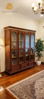 Top Quality Chinioti Furniture Grand Rococo Gilded Showcase