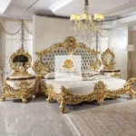 Luxury Hand Carved Wooden Bedroom Set