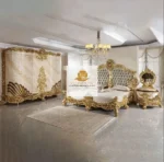 Luxury Hand Carved Wooden Bedroom Set - Image 2