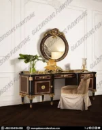 Solid Sheesham Wood Antique-Style Marquetry Chester