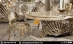 Luxury Hand Carved wooden Dining Set - Image 2