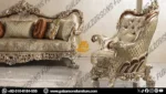 Luxury Hand Carved Wooden Sofa Set - Image 2