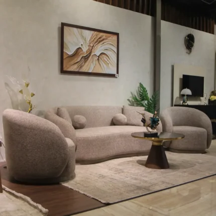 The Horizon Curved Living Room Set