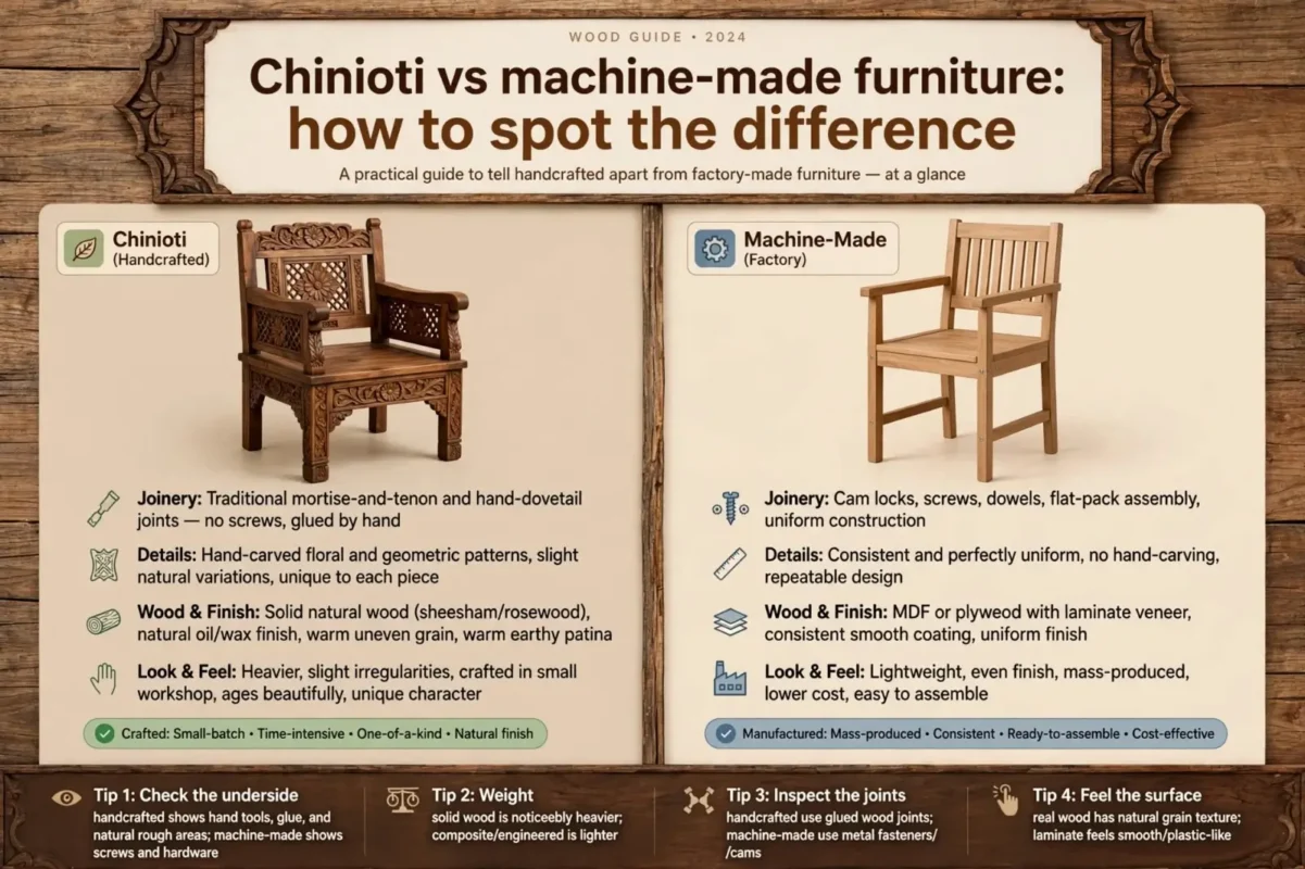 Chinioti VS Machine-Made Furniture