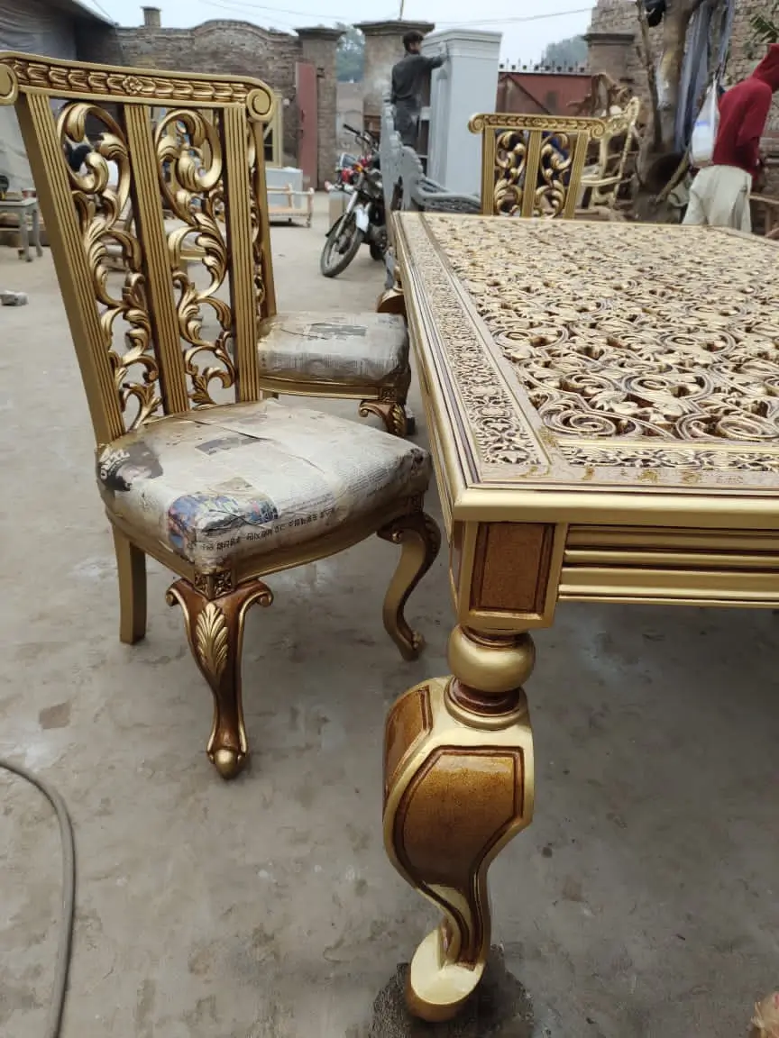 Classic Wooden Dining Set - Image 1