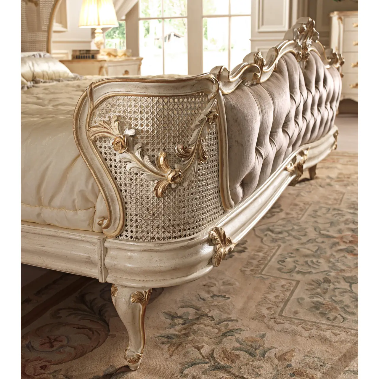 French Cane Bedset - Image 2